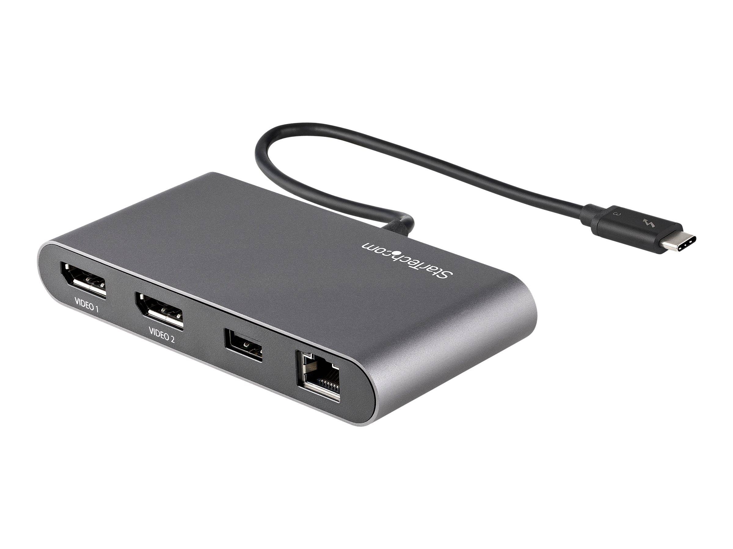 StarTech.com Thunderbolt 3 Mini Dock - Tragbare TB3-Dockingstation mit dual Monitoren und DP 4K 60 Hz