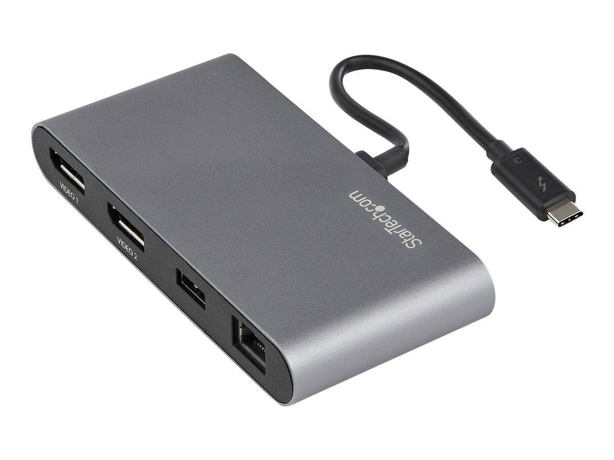 StarTech.com Thunderbolt 3 Mini Dock - Tragbare TB3-Dockingstation mit dual Monitoren und DP 4K 60 Hz