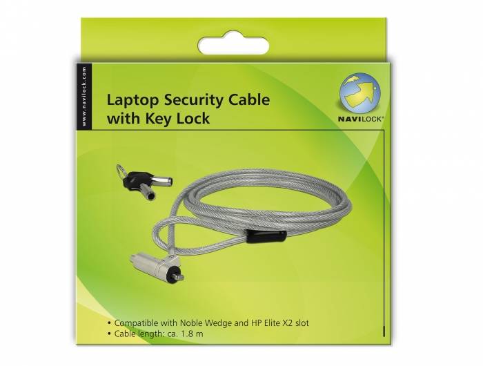 Navilock - Sicherheitskabelschloss - Silber