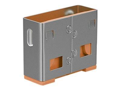 Lindy USB Port Blocker - USB-Portblocker - orange (Packung mit 10)