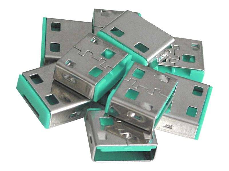 Lindy USB Port Blocker - USB-Portblocker - grün (Packung mit 10)