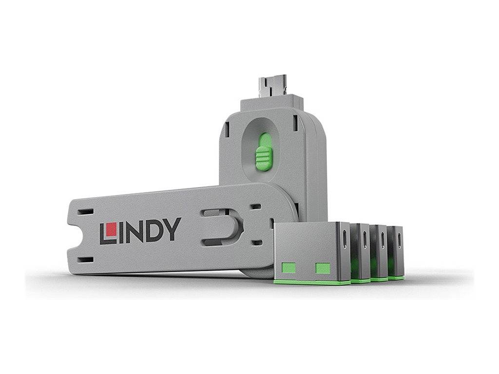 Lindy USB Port Blocker - USB-Portblocker - grün