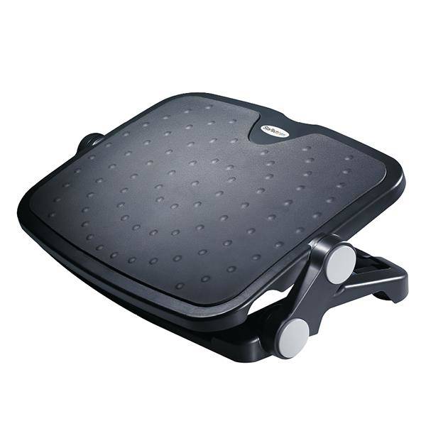 StarTech.com Schreibtisch Fußstütze - verstellbar, Schwarz, Aluminium, Kunststoff, -30 - 0°, RoHS, TAA, REACH, CE, 45 cm, 35 cm