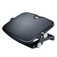 StarTech.com Schreibtisch Fußstütze - verstellbar, Schwarz, Aluminium, Kunststoff, -30 - 0°, RoHS, TAA, REACH, CE, 45 cm, 35 cm