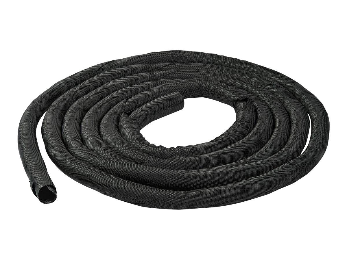 StarTech.com 15' (4.6m) Cable Management Sleeve, Flexible Coiled Cable Wrap, 1-1.5"" diameter Expandable Sleeve, Polyeste
