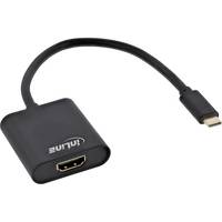 INLINE - USB Display Konverter - USB-C Stecker zu HDMI Buchse 4K/60Hz - schwarz
