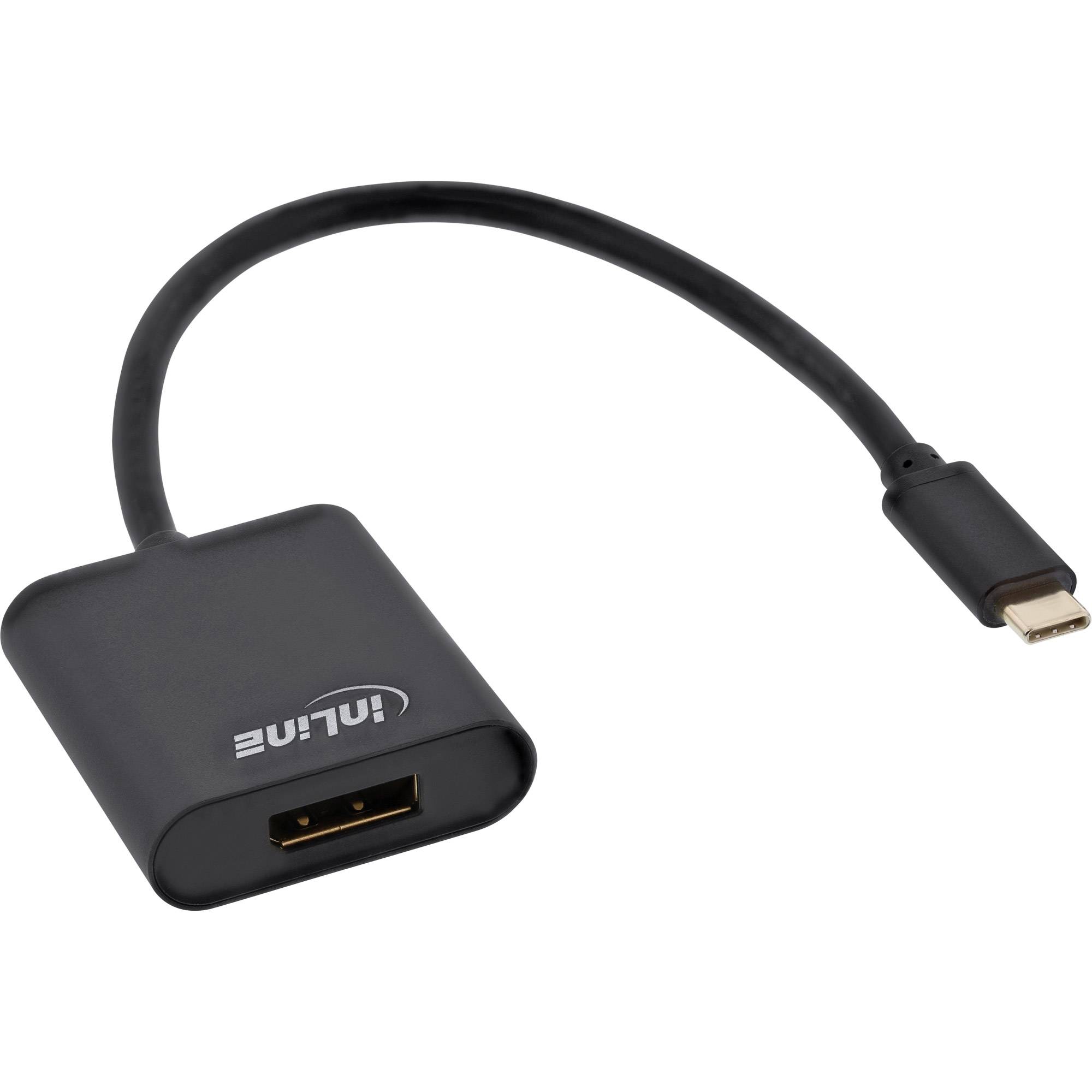INLINE - USB Display Konverter - USB-C Stecker zu DisplayPort 4K/60Hz schwarz