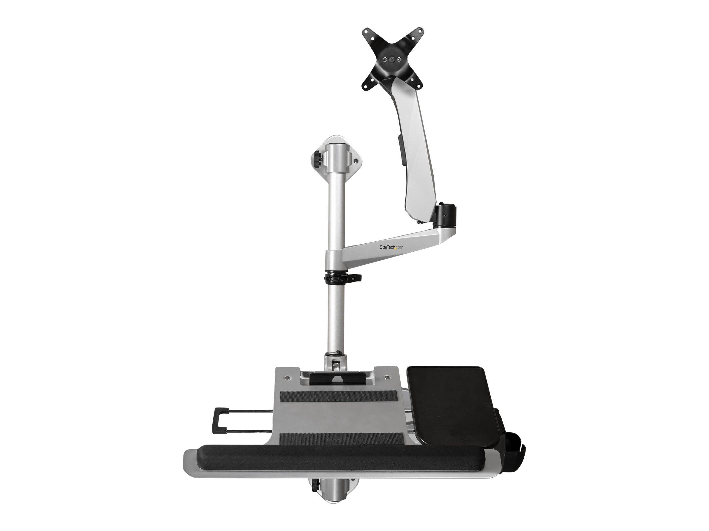 StarTech.com WALLSTSI1 Computer-Workstation für die Wandmontage - Beweglicher Monitorarm - Tastaturarm - Sitz-Steh-Schre