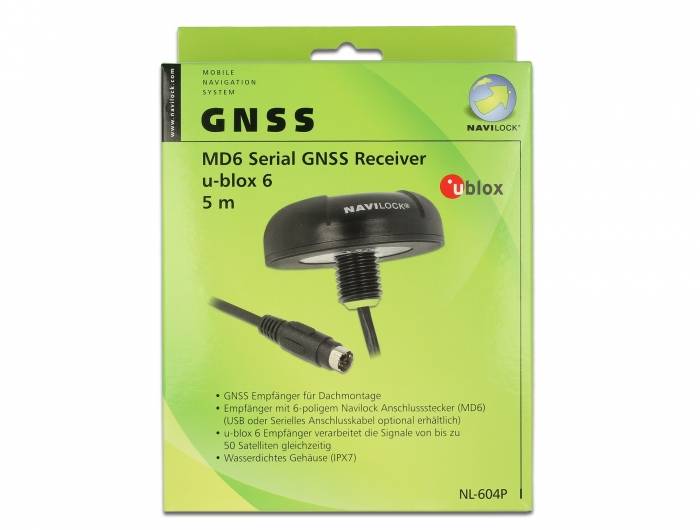 Navilock NL-604P ublox6 MD6 serial receiver