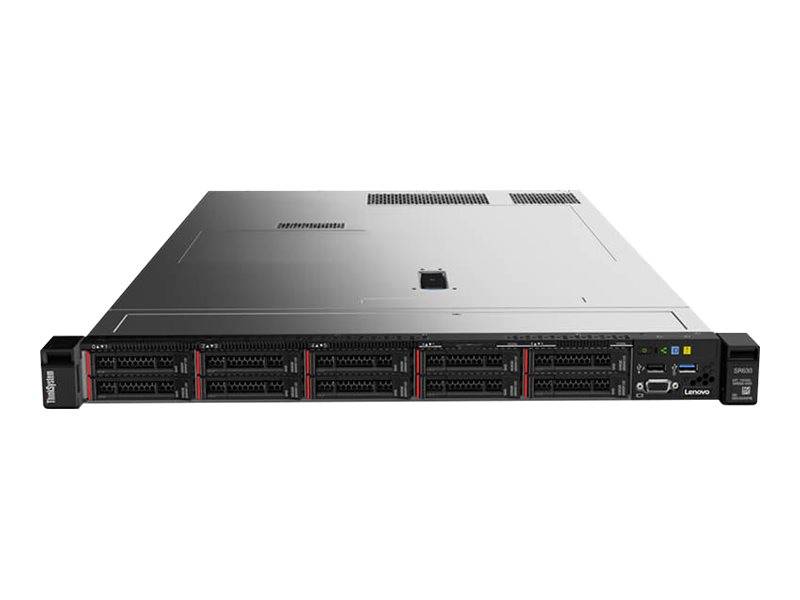 Lenovo ThinkSystem SR630 7X02 - Server - Rack-Montage - 1U - zweiweg - 1 x Xeon Silver 4215 / 2.5 GHz - RAM 16 GB - SAS - Hot-Swap 6.4 cm (2.5")