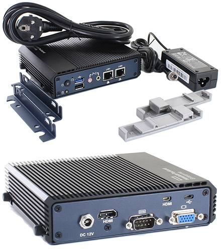 HPE EL10/GL10 IoT MiniPC (Intel E3826 Dual-Core Atom, 4GB RAM, 32GB SSD, 2x LAN, SIM Slot) [LÜFTERLOS]