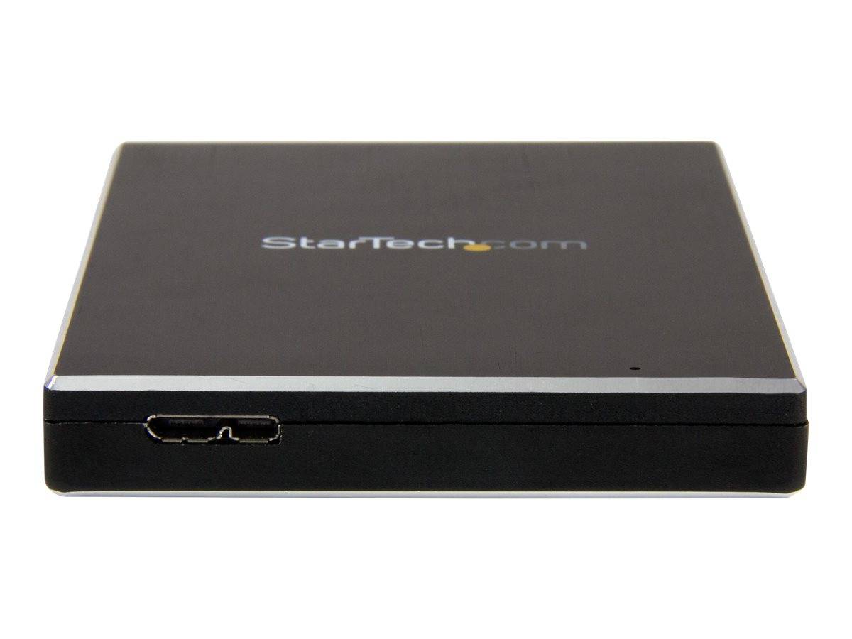 StarTech.com USB 3.1 (10 Gbps) Festplattengehäuse für 2,5 SATA Laufwerke - Gehäuse für SSD/HDD - Aluminium - Speichergeh
