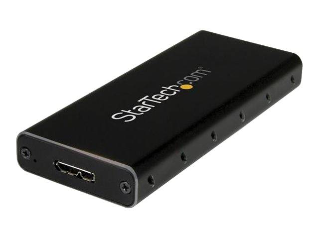 StarTech.com SSD Festplattengehäuse für M.2 Festplatten - USB 3.1 Type C - NGFF - USB C Kabel - USB 3.1 Case auf M2 Adap