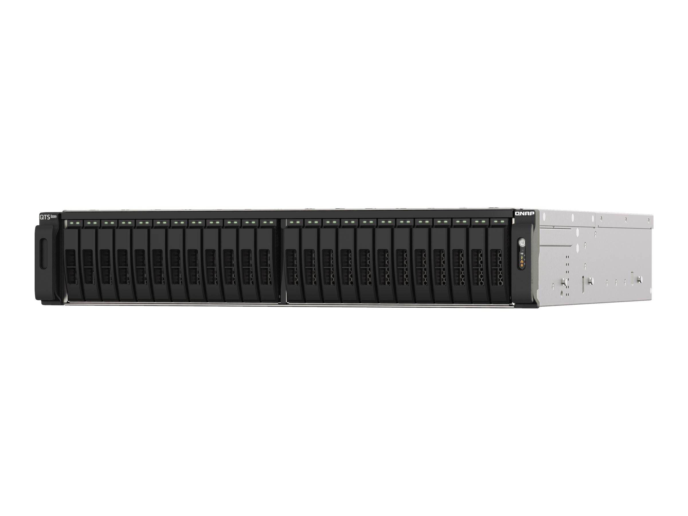 QNAP TS-H2490FU-7302P-256G - NAS-Server - 24 Schächte - Rack - einbaufähig - PCI Express 3.0 x4 (NVMe)