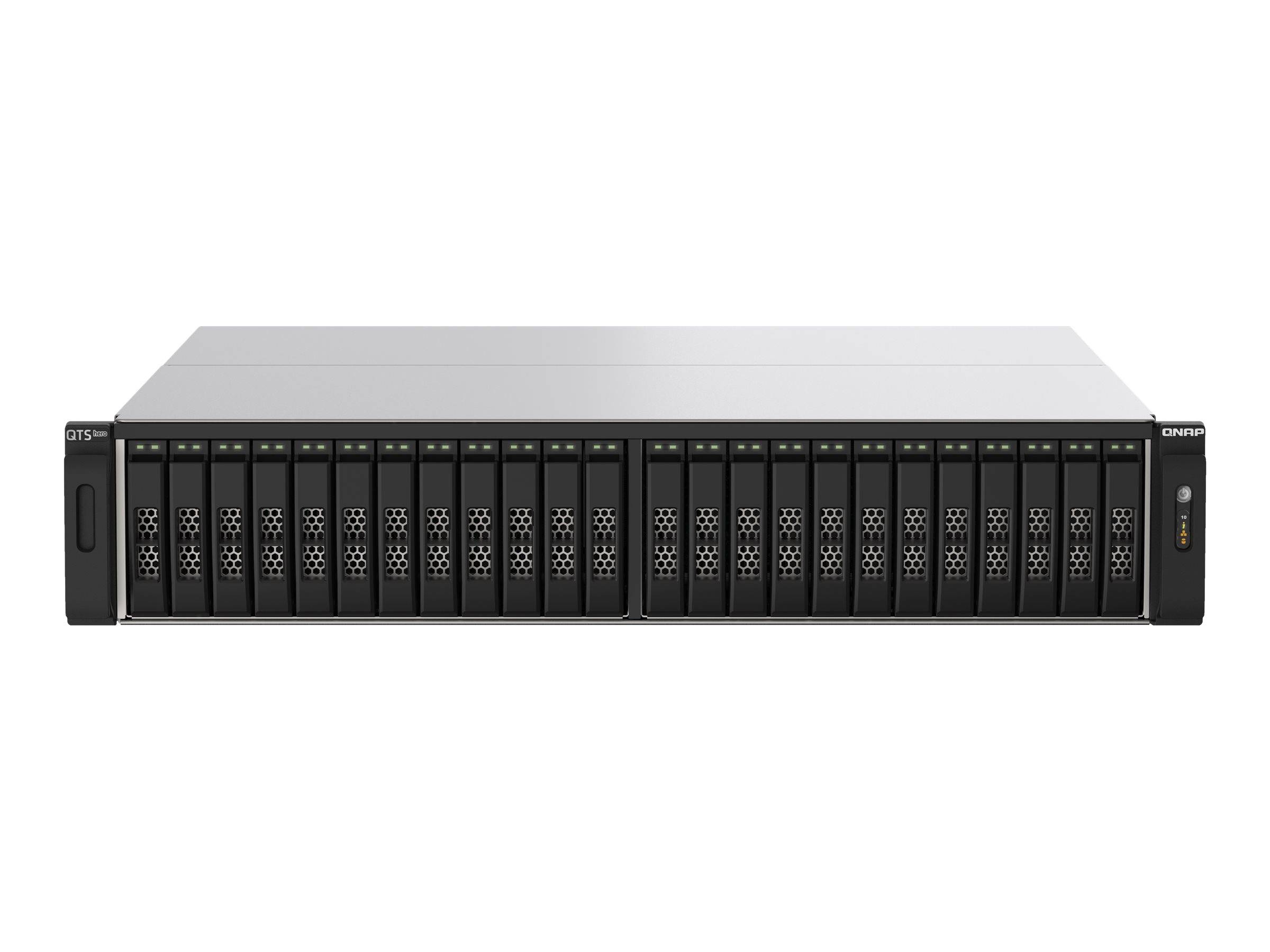 QNAP TS-H2490FU-7302P-256G - NAS-Server - 24 Schächte - Rack - einbaufähig - PCI Express 3.0 x4 (NVMe)