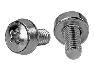 StarTech.com 12-24 Server Rack Screws - 50 pack - Nickel-plated - Rack-Schrauben - Silber - US-Regierung (Packung mit 50