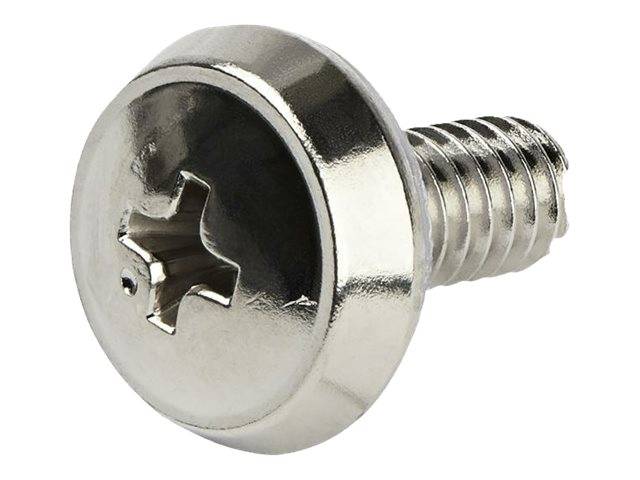 StarTech.com 12-24 Server Rack Screws - 50 pack - Nickel-plated - Rack-Schrauben - Silber - US-Regierung (Packung mit 50