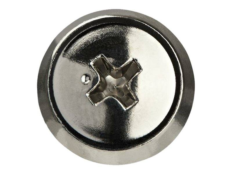 StarTech.com 12-24 Server Rack Screws - 50 pack - Nickel-plated - Rack-Schrauben - Silber - US-Regierung (Packung mit 50