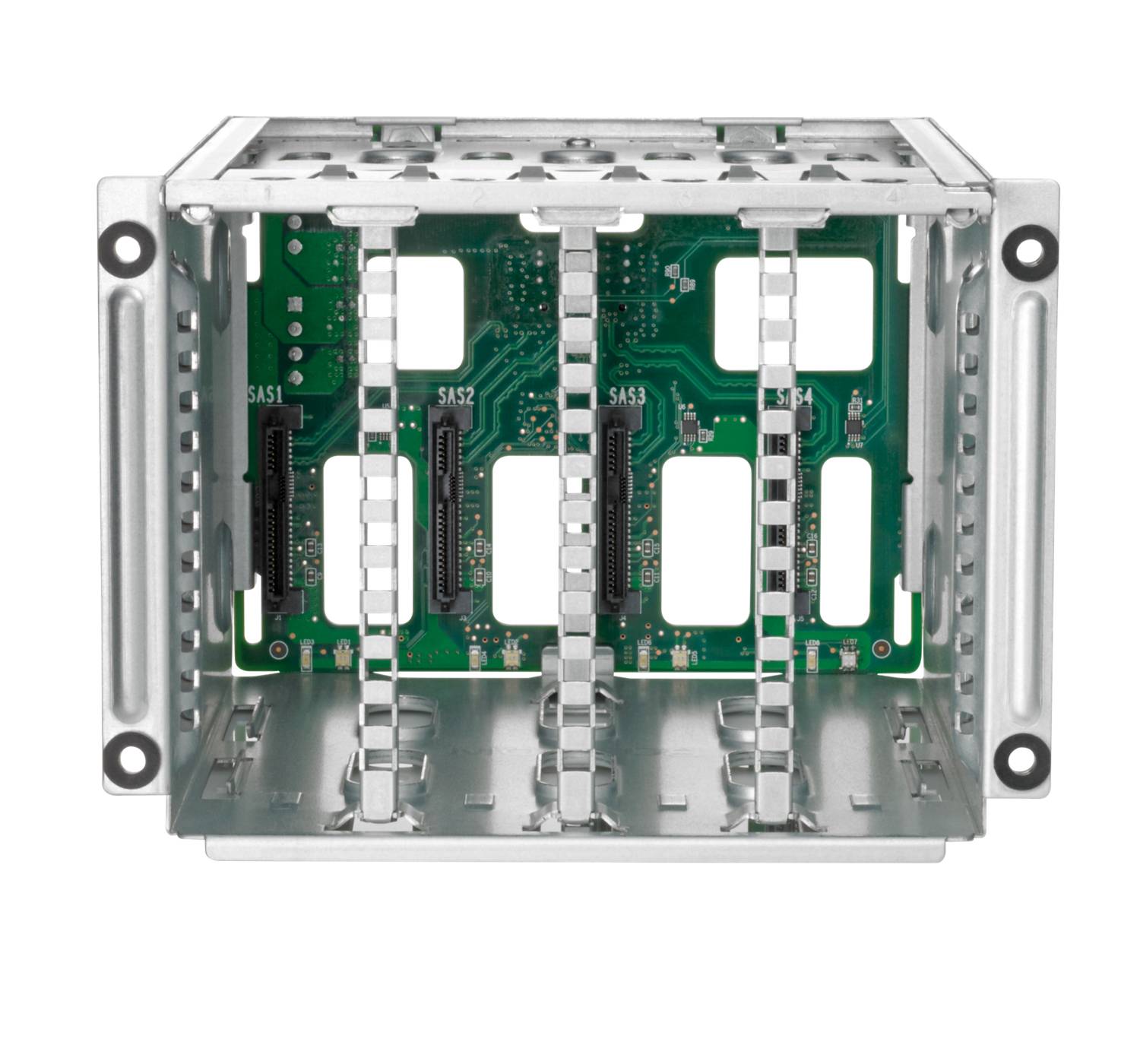 HPE 2SFF NVMe/SAS Smart Carrier Front/Rear Drive Cage Kit - Gehäuse für Speicherlaufwerke - 2.5" (6.4 cm)