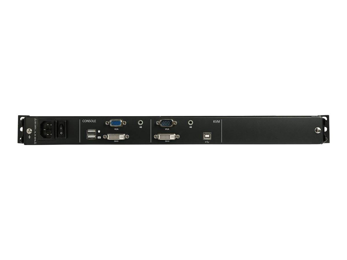 StarTech.com Rack KVM Konsole HD 1080p - US Tastatur(QWERTY), Ein Port DVI/VGA KVM mit 17"" LCD Monitor - 1HE LCD KVM Kon