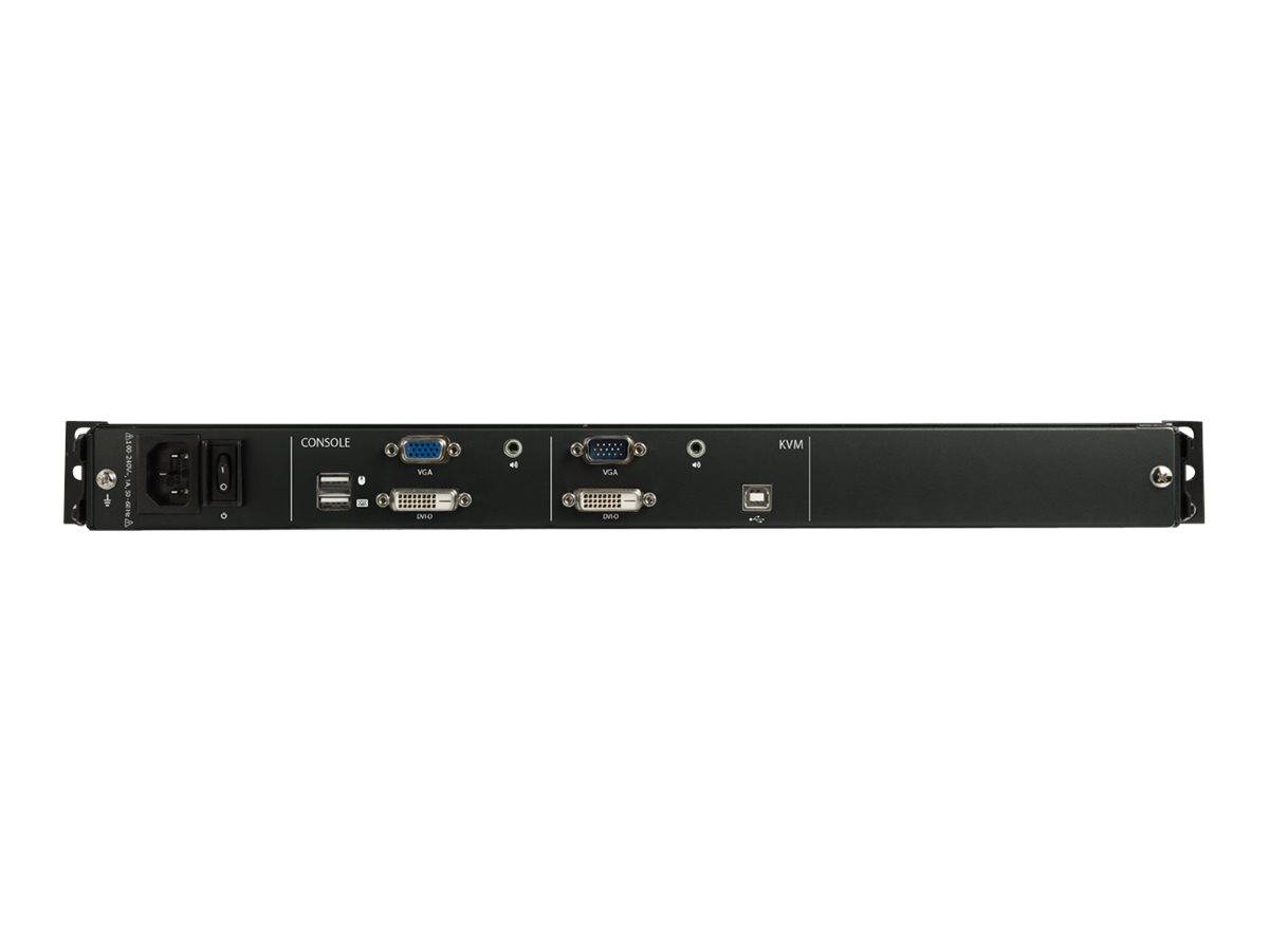 StarTech.com Rack KVM Konsole HD 1080p - US Tastatur(QWERTY), Ein Port DVI/VGA KVM mit 17"" LCD Monitor - 1HE LCD KVM Kon