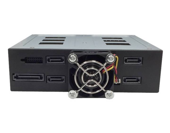 Jou Jye Computer N-49SS, HDD / SSD-Gehäuse, 2.5 Zoll, SAS, SAS-2, SAS-3, SATA, Serial ATA II, Serial ATA III, 12 Gbit/s, Hot-Swap, Schwarz