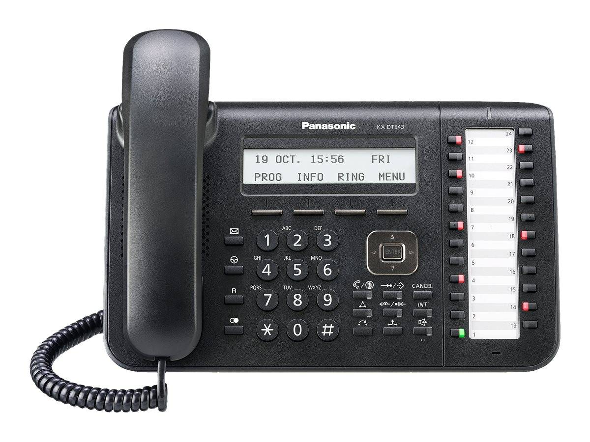 Panasonic KX-DT543 - Digitaltelefon - Schwarz