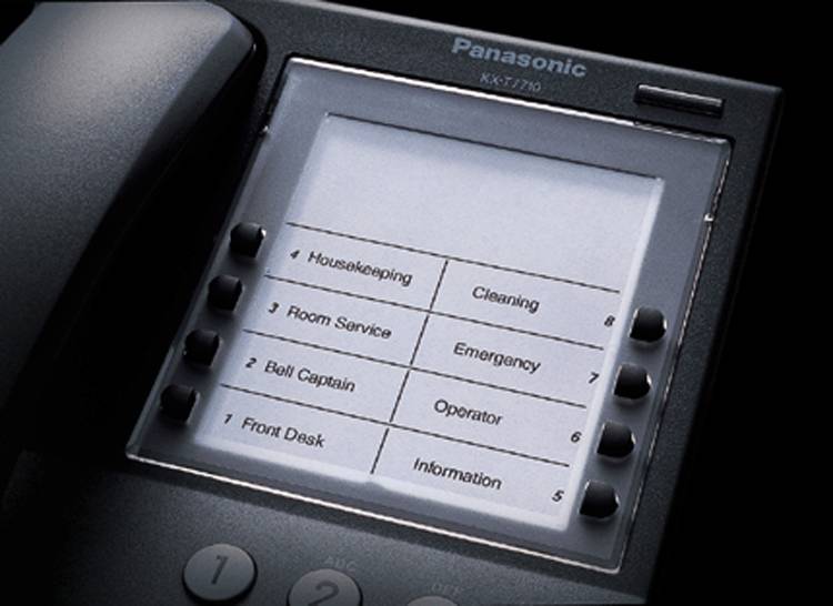 PANASONIC KX-T7710NE-B - Analoges Systemendgerät mit 8 programmierbaren Tasten - schwarz