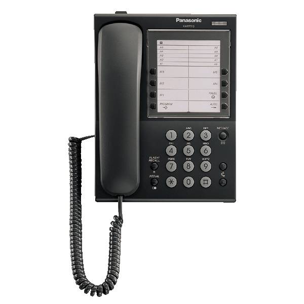 PANASONIC KX-T7710NE-B - Analoges Systemendgerät mit 8 programmierbaren Tasten - schwarz