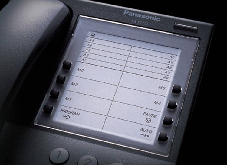 PANASONIC KX-T7710NE-B - Analoges Systemendgerät mit 8 programmierbaren Tasten - schwarz