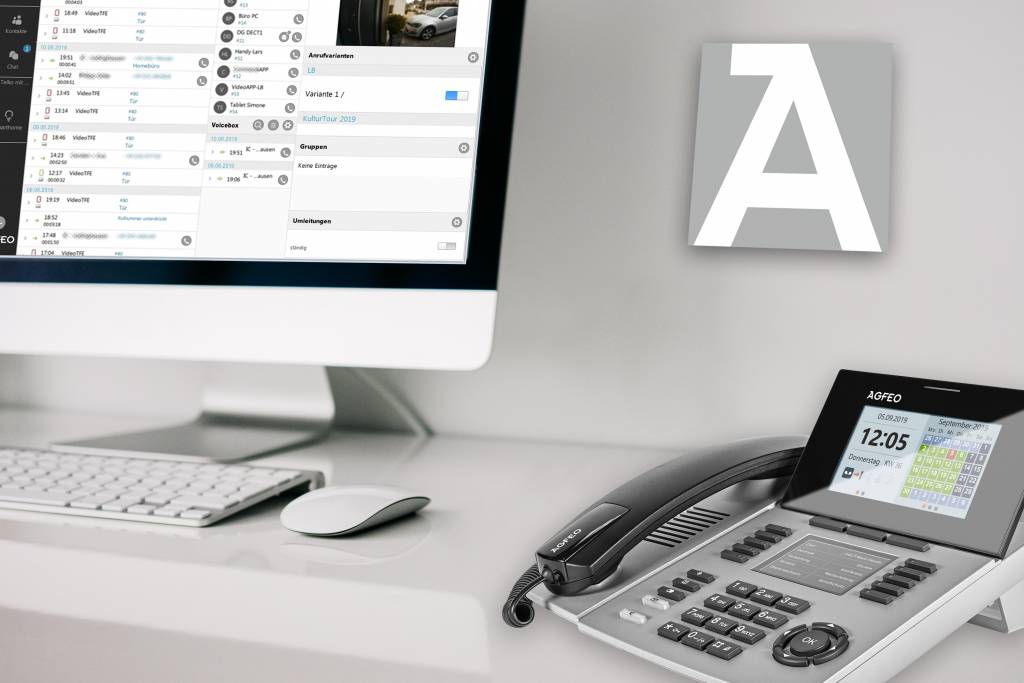 AGFEO ST 56 SENSORfon - Digitaltelefon - Silber