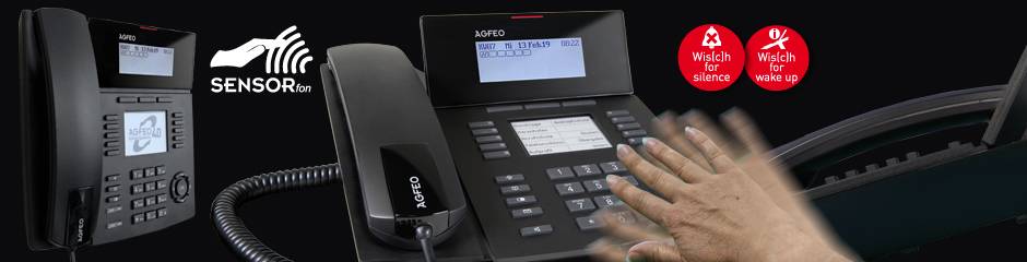 AGFEO ST 53 SENSORfon - Digitaltelefon - Schwarz