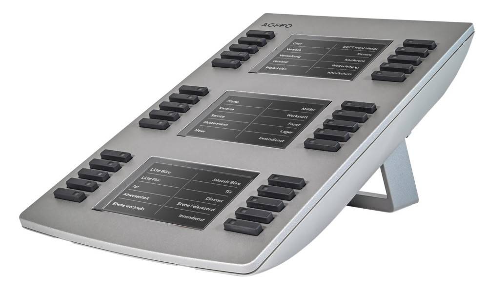 Agfeo Tasten-Erweiterung STE 56 silber