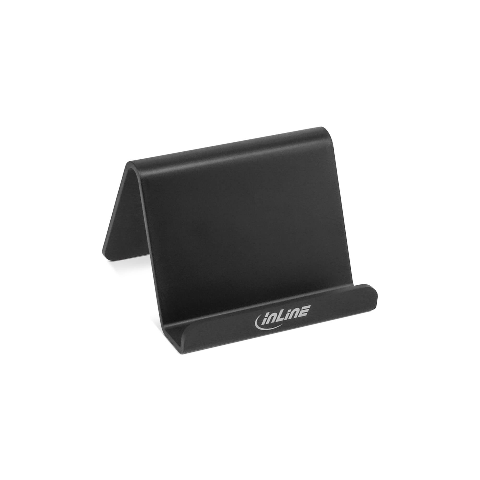 InLine - Aufstellung für Handy - Schwarz - Schreibtisch