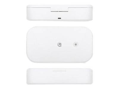 Manhattan UV Phone Sanitizer (Clearance Pricing), Integrated UV LEDs to eliminate germs, viruses and bacteria, Quick 1-m