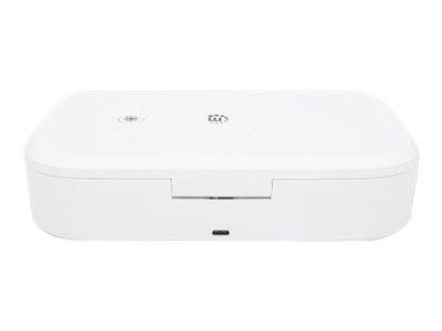 Manhattan UV Phone Sanitizer (Clearance Pricing), Integrated UV LEDs to eliminate germs, viruses and bacteria, Quick 1-m