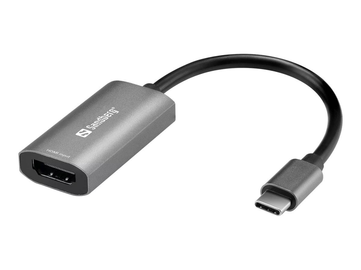 Sandberg - Videoadapter - HDMI weiblich bis USB-C männlich