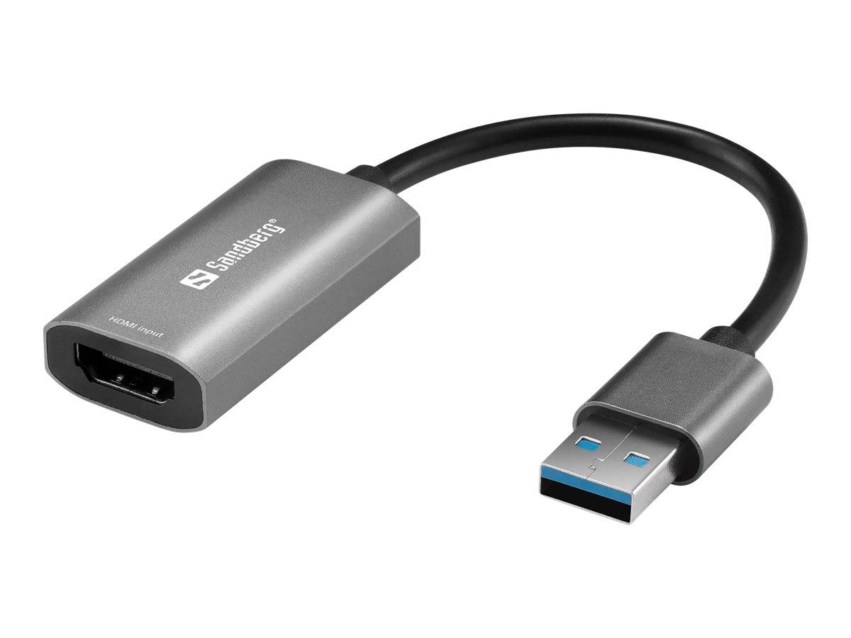 Sandberg - Videoadapter - HDMI weiblich bis USB männlich