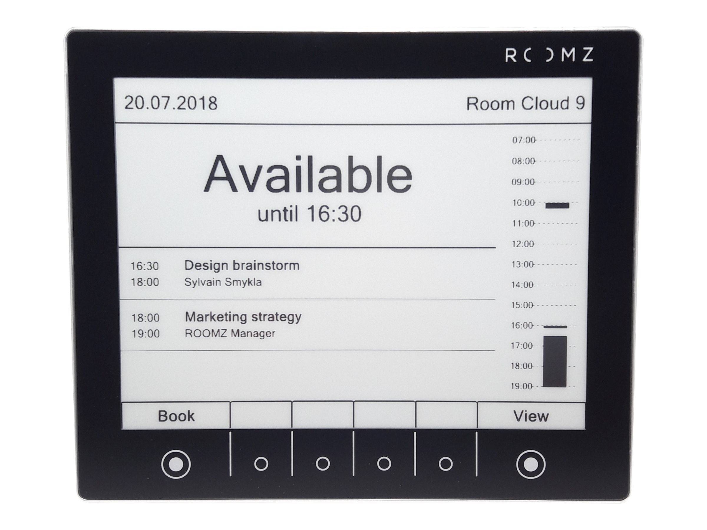 ROOMZ Display - Raummanager - kabellos - Wi-Fi, NFC