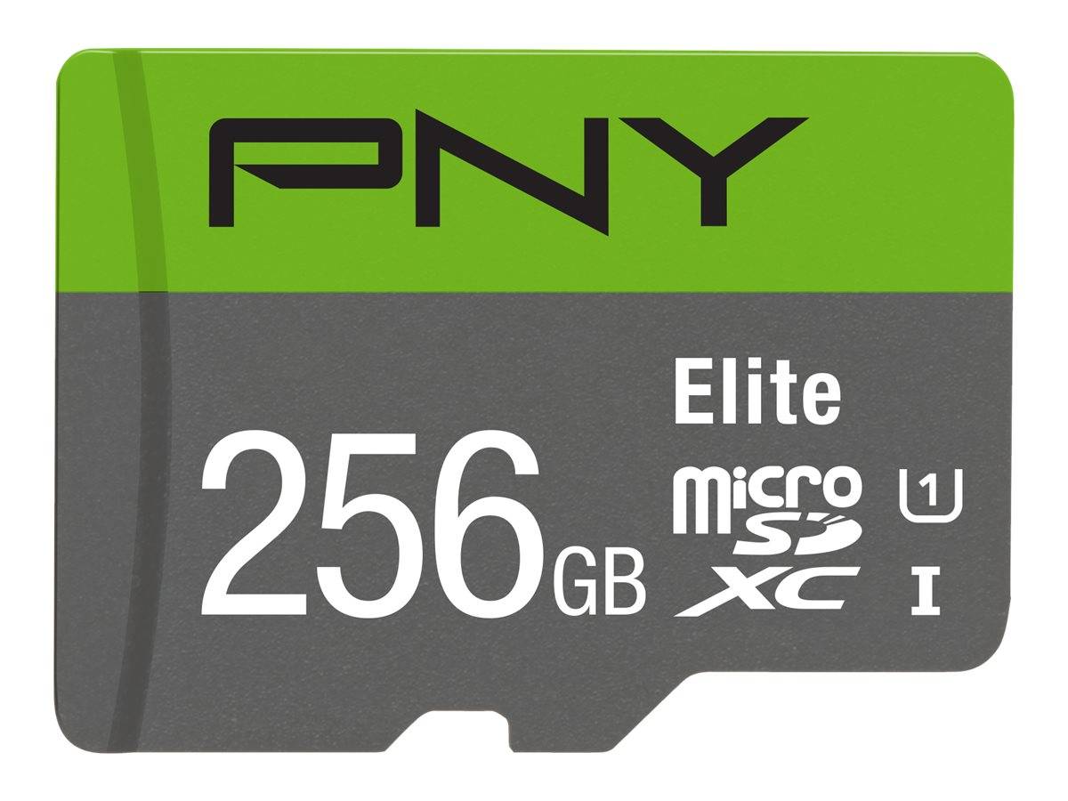 PNY Elite 256GB microSDXC Speicherkarte mit UHS-I Geschwindigkeitsklasse