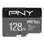 PNY MICRO-SD Card PRO ELITE 128GB Class 10 XC UHS I U3 A1 V30 SD adapter