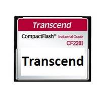 Transcend CompactFlash Industrial Grade CF220I Speicherkarte mit Markennamen auf der Vorderseite gedruckt