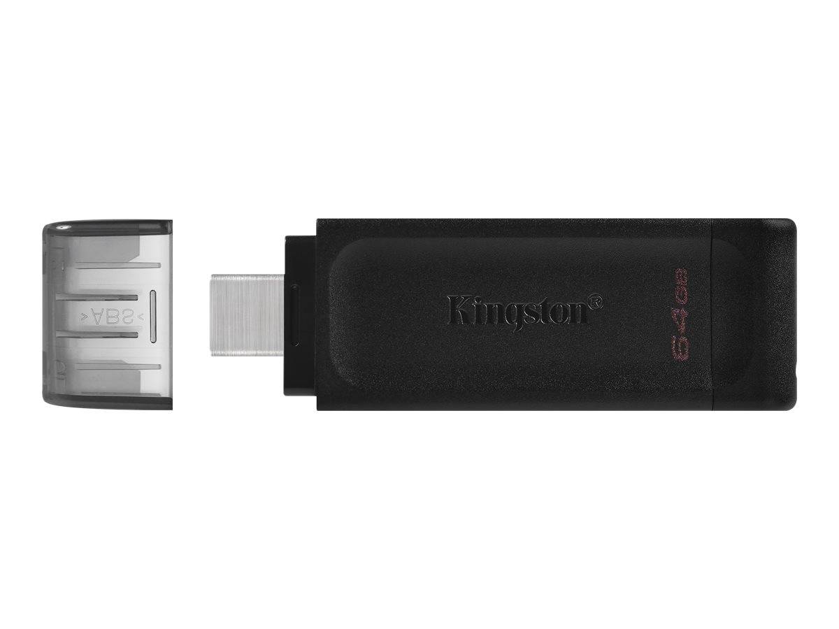 Kingston USB-Stick mit entfernter Kappe, zeigt den freiliegenden Anschluss.