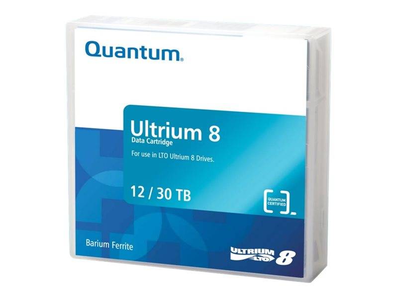 Quantum - LTO Ultrium 8 - 12 TB / 30 TB - Mit Strichcodeetikett