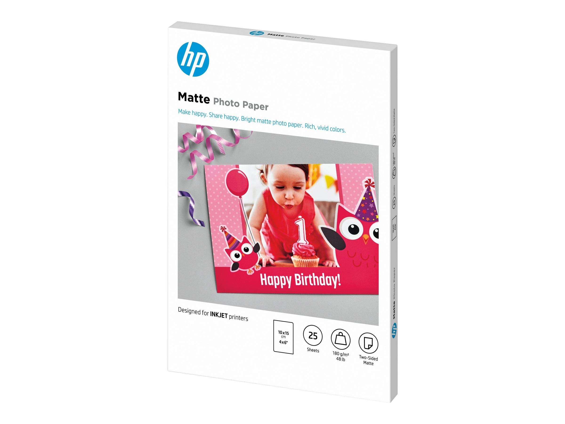 HP Matt - 8,8 mil - 100 x 150 mm - 180 g/m²