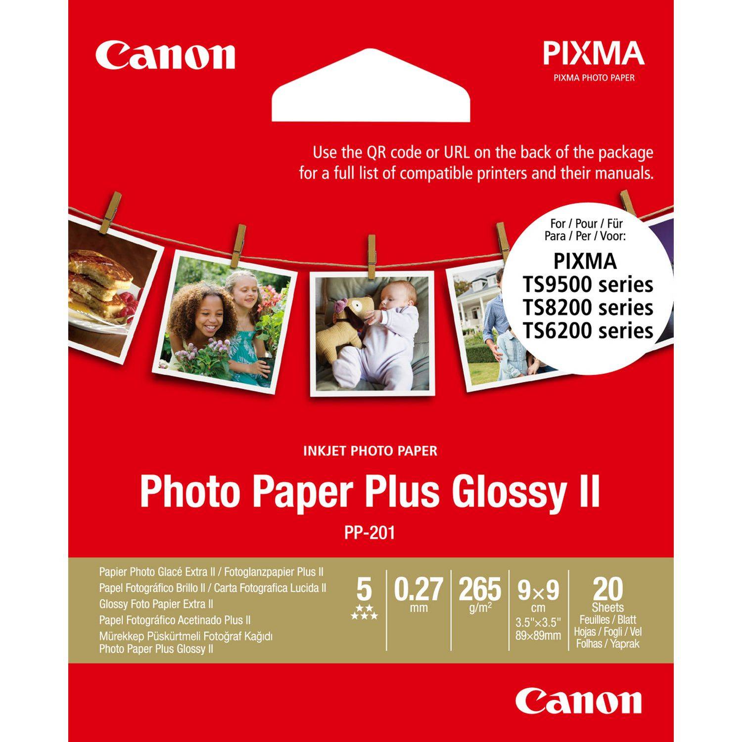 Canon Photo Paper Plus Glossy II PP-201 - Hochglänzend