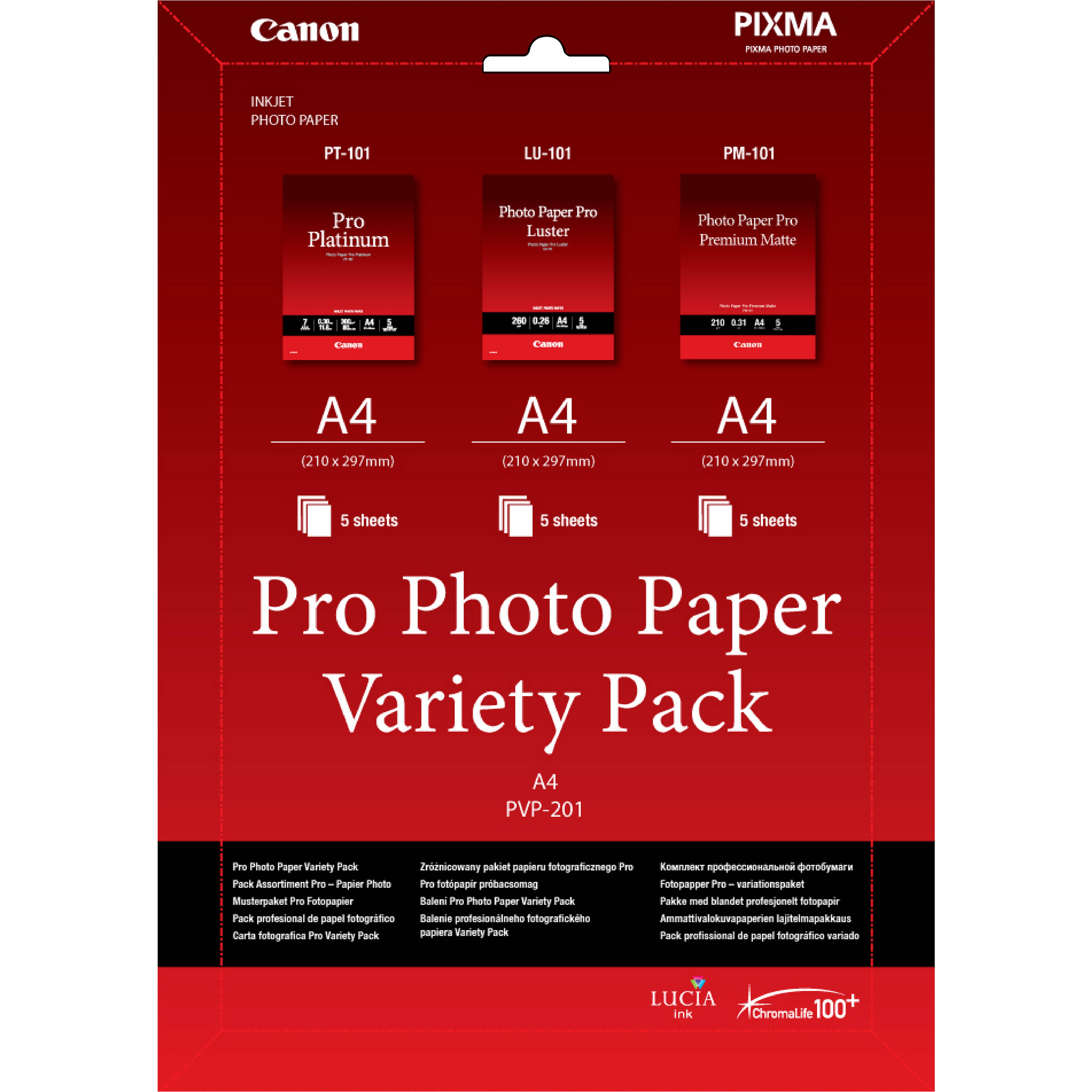 Canon Pro Variety Pack PVP-201 - A4 (210 x 297