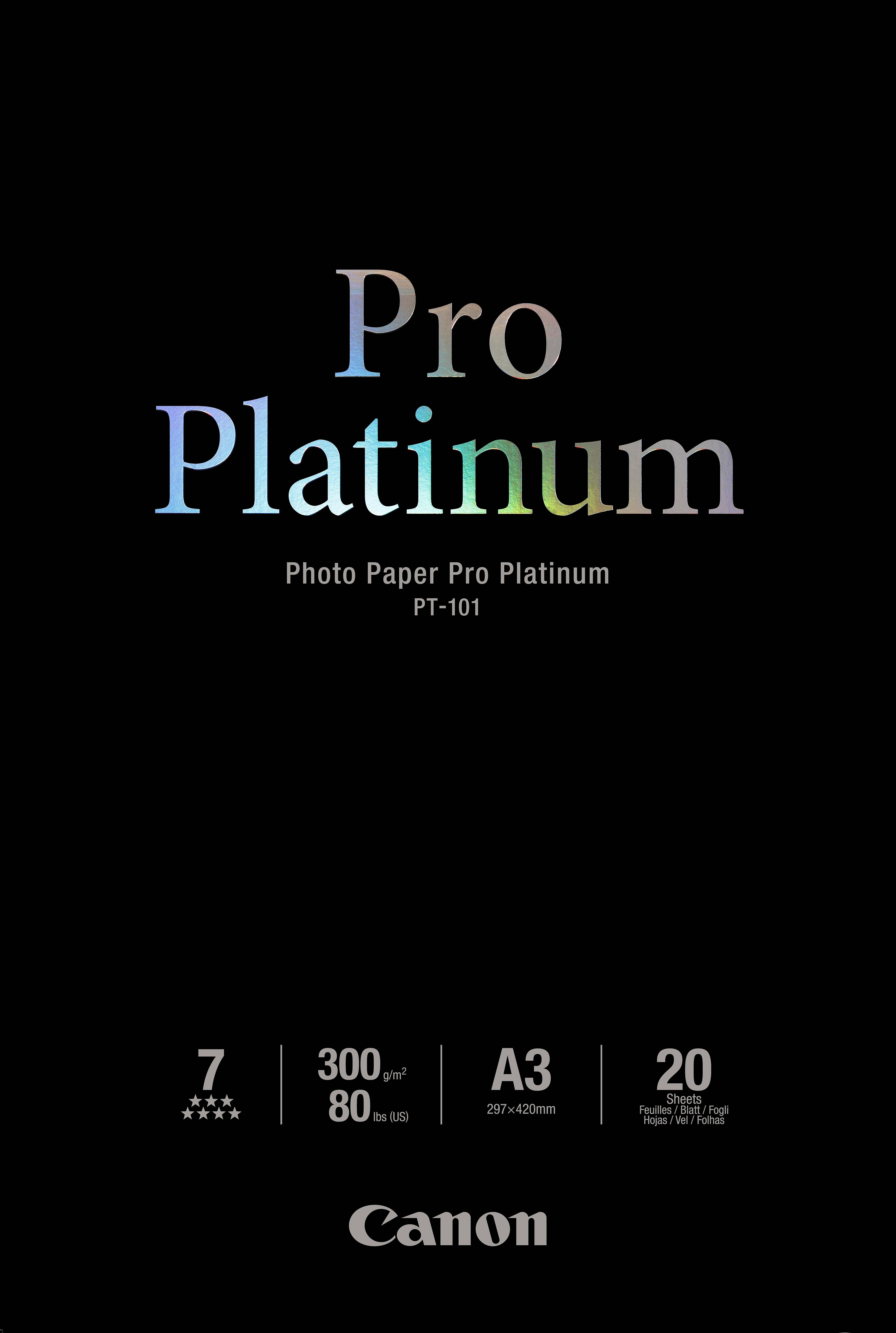 Canon Photo Paper Pro Platinum - A3 (297 x 420 mm)