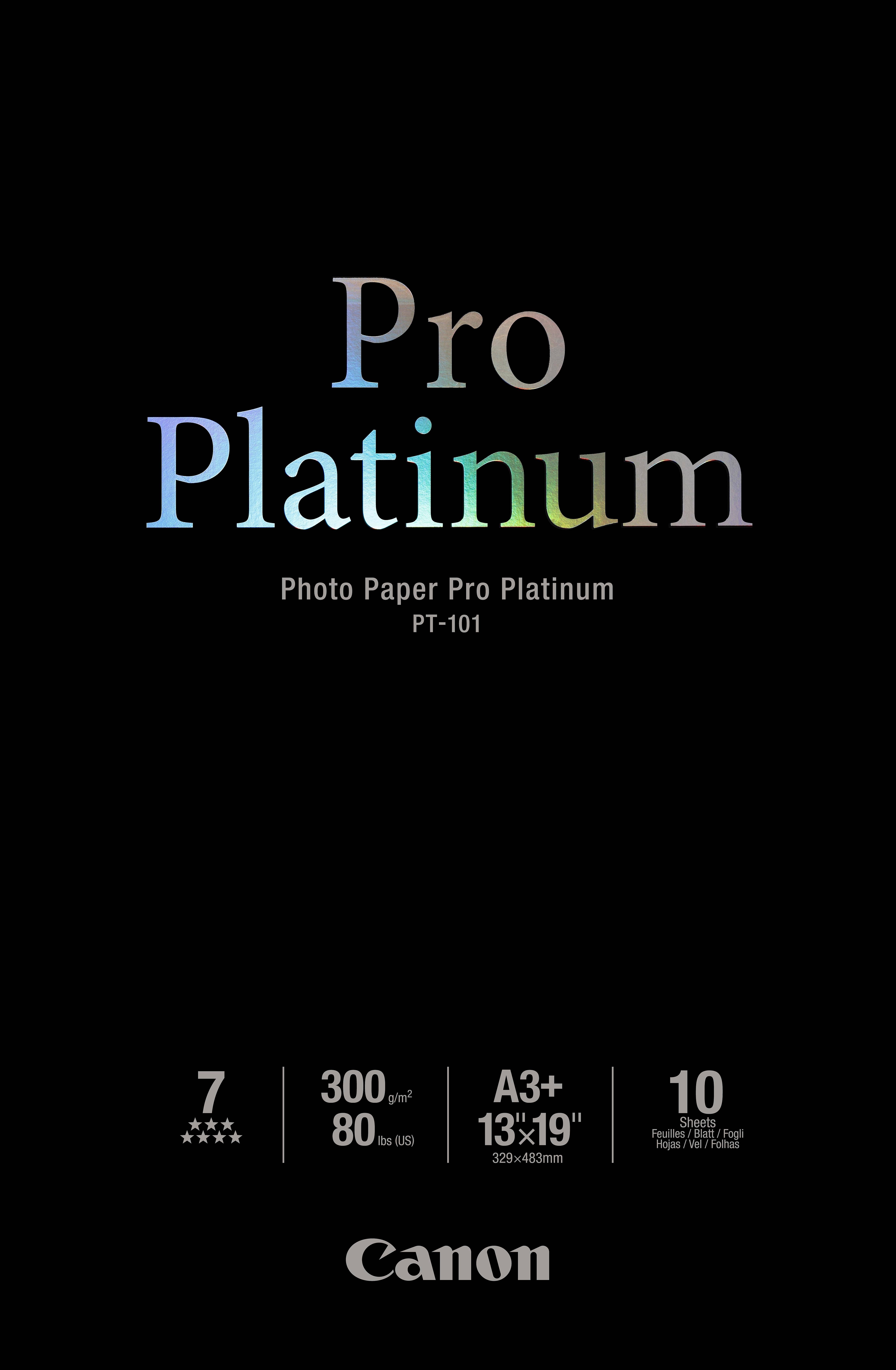 Canon Photo Paper Pro Platinum - A3 plus (329 x 423 mm)
