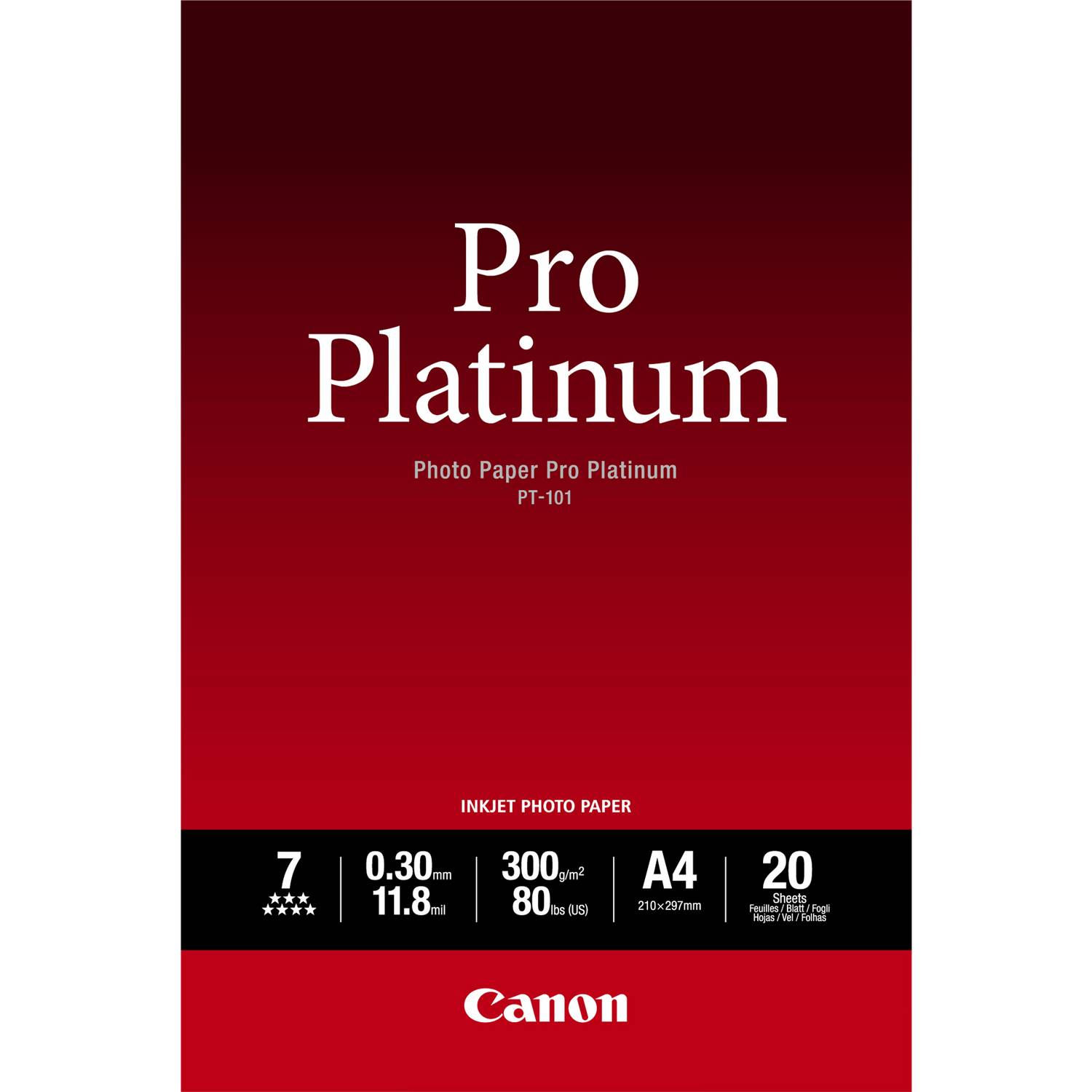 Canon Pro Platinum PT-101 - Hochglänzend - 300 Mikron - A2 (420 x 594 mm)